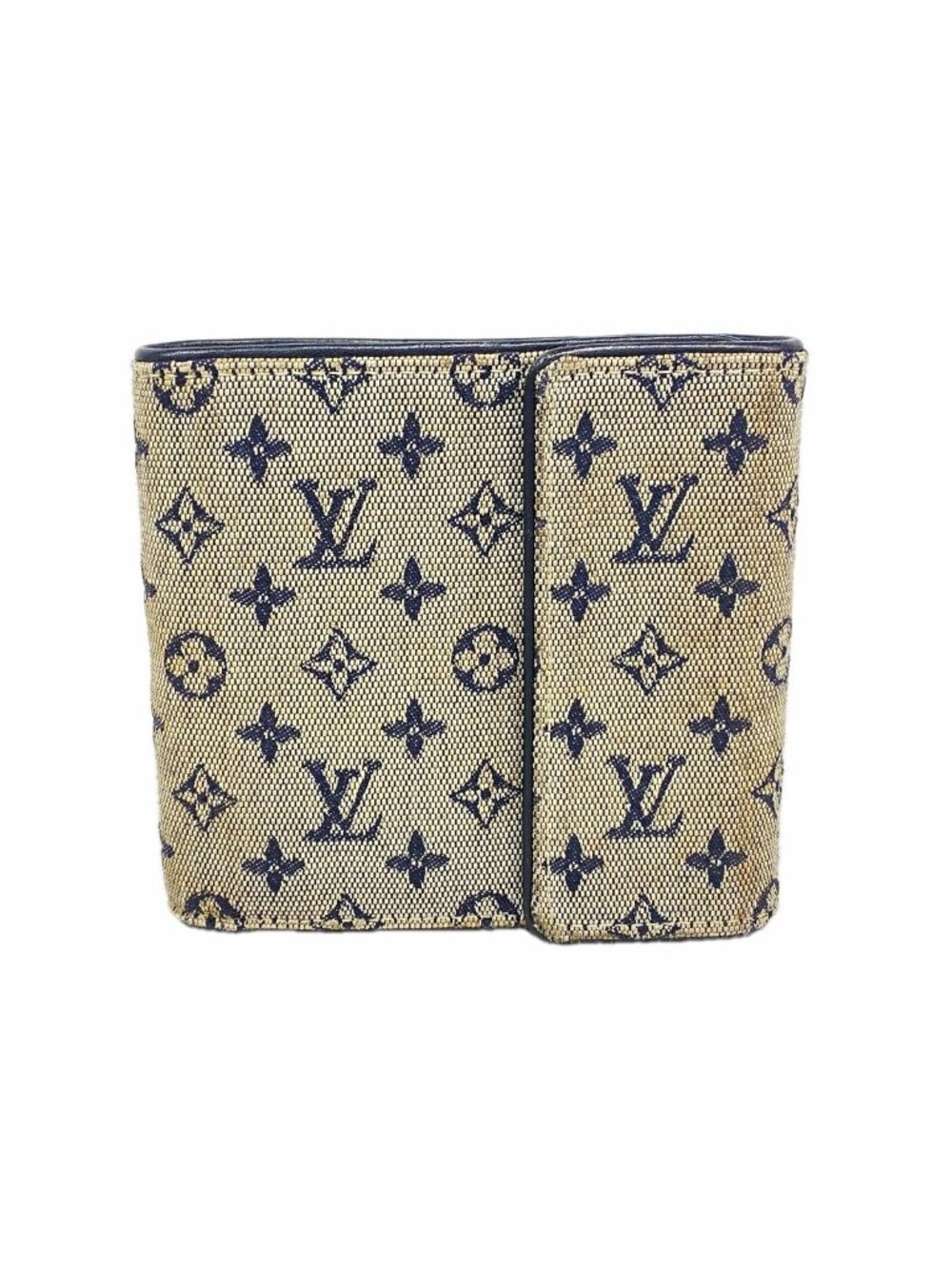 Louis Vuitton Trifold Wallet Monogram Mini Portefeuille Cartes Credit Ne Blue